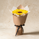 Sunbeam single soap sunflower bouquet